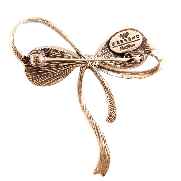 WEEKEND MAX MARA
Pearl-Embellished Bow Brooch NEW - Picture 3 of 8